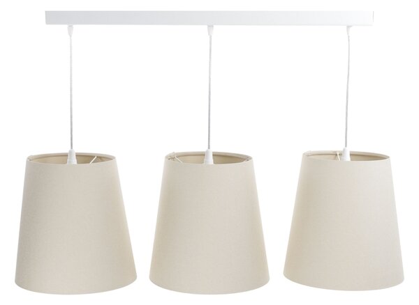 BPS koncept Závěsné lineární svítidlo BOHO, 3xE27, d. 85 cm Barva: Béžová