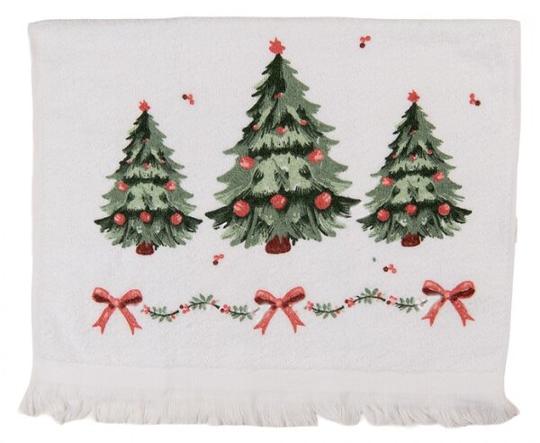 Kuchyňský ručník / ručník pro hosty s tradičním vánočním motivem Traditional Christmas Harmony – 40x66 cm