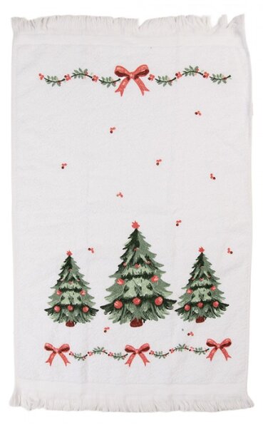 Kuchyňský ručník / ručník pro hosty s tradičním vánočním motivem Traditional Christmas Harmony – 40x66 cm