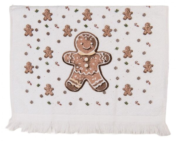 Kuchyňský ručník / ručník pro hosty s vánočními perníčky Classic Gingerbread Magic – 40x66 cm