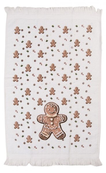 Kuchyňský ručník / ručník pro hosty s vánočními perníčky Classic Gingerbread Magic – 40x66 cm