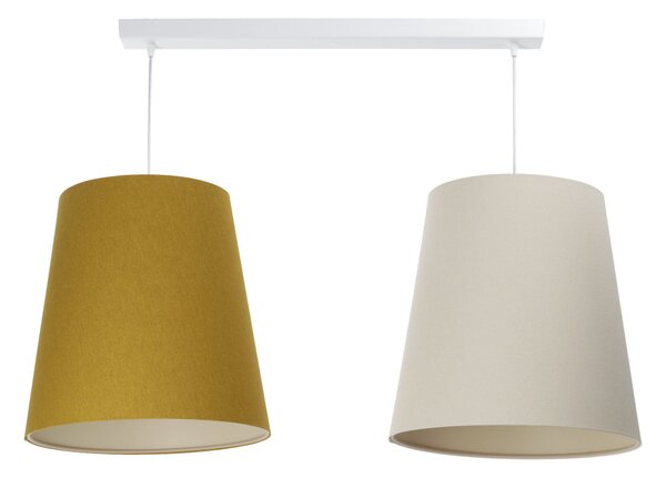 BPS koncept Závěsné lineární svítidlo BOHO, 2xE27, d. 95 cm Barva: Béžová