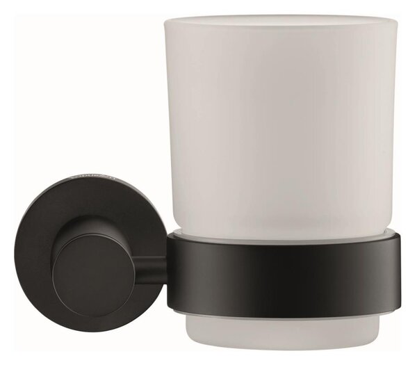 Duravit 99204600 - Nástěnný stojánek na zubní kartáčky D-CODE pravá matná černá