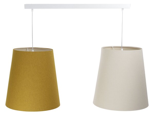 BPS koncept Závěsné lineární svítidlo BOHO, 2xE27, d. 95 cm Barva: Béžová
