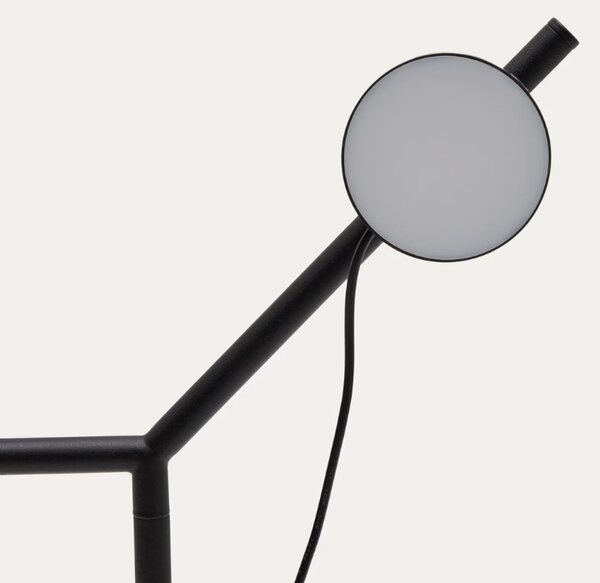 Černá kovová stolní lampa Kave Home Orey