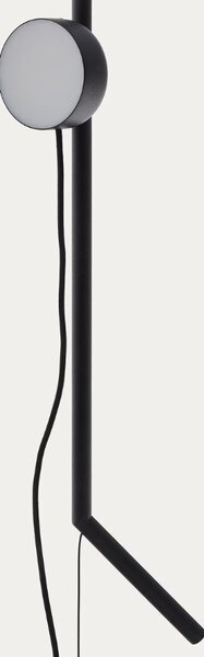 Černá kovová stojací lampa Kave Home Orey 339 cm