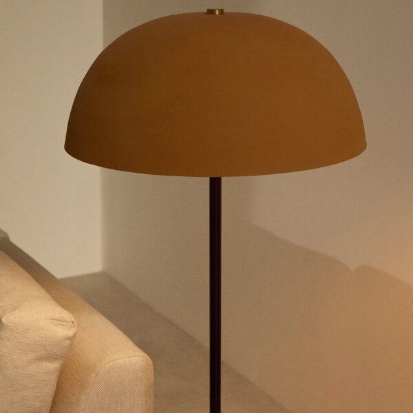 Béžová kovová stojací lampa Kave Home Nibla 140 cm