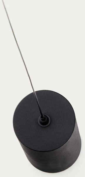 Černá kovová stojací lampa Kave Home Orey 339 cm