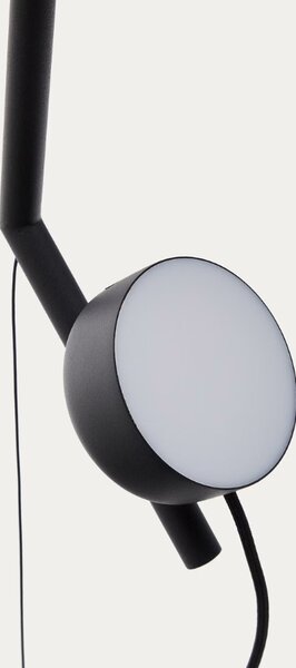 Černá kovová stojací lampa Kave Home Orey 339 cm