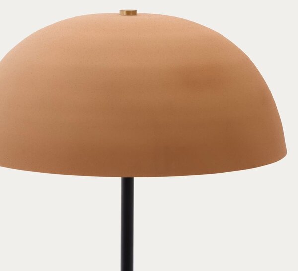 Béžová kovová stojací lampa Kave Home Nibla 140 cm