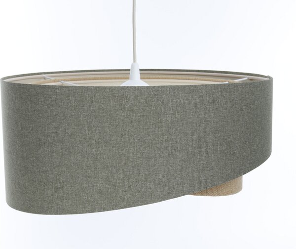 BPS koncept Závěsné svítidlo BOHO zelené, 1xE27, ø 60 cm Barva: Béžová