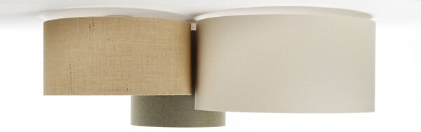BPS koncept Stropní svítidlo BOHO elegant krémová bílá, 3xE27, v. 34 cm Barva: Zelená-grafitová