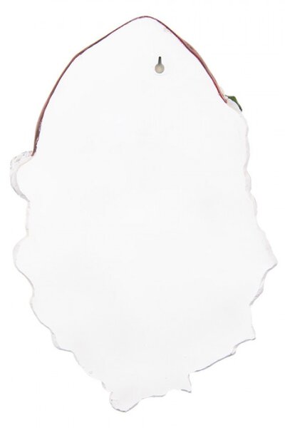 Nástěnná vánoční dekorace Santa Claus s háčkem na zavěšení – 32x9x45 cm