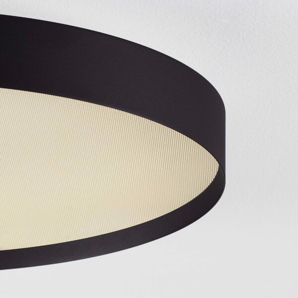 Černé kovové stropní LED světlo Nova Luce Roi 50 cm