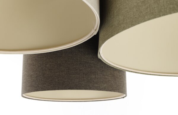 BPS koncept Stropní svítidlo BOHO elegant krémová bílá, 3xE27, v. 34 cm Barva: Zelená-grafitová