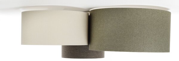 BPS koncept Stropní svítidlo BOHO elegant krémová bílá, 3xE27, v. 34 cm Barva: Zelená-grafitová