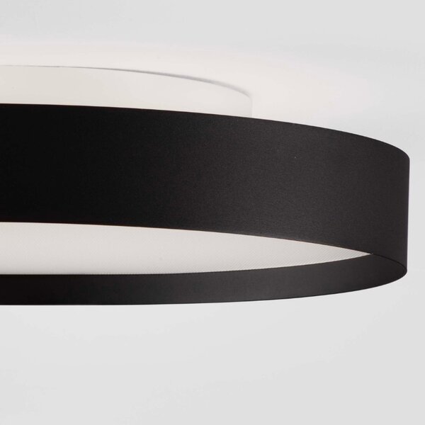 Nova Luce Černé kovové stropní LED světlo Roi 40 cm