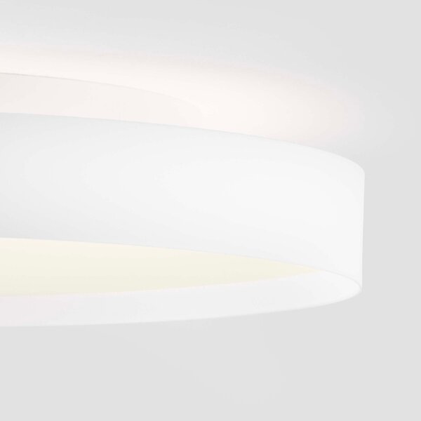 Bílé kovové stropní LED světlo Nova Luce Roi 50 cm
