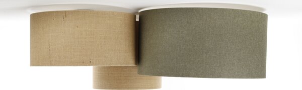BPS koncept Stropní svítidlo BOHO elegant zelená, 3xE27, v. 34 cm Barva: Grafitová-béžová