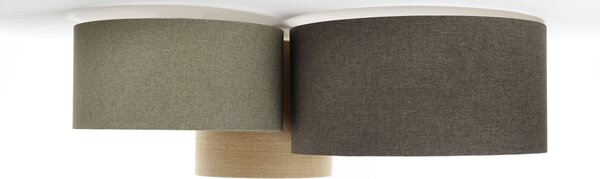 BPS koncept Stropní svítidlo BOHO elegant zelená, 3xE27, v. 34 cm Barva: Grafitová-béžová