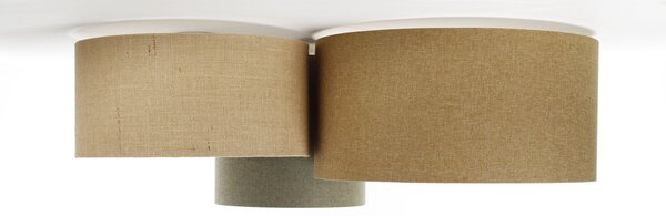 BPS koncept Stropní svítidlo BOHO elegant zelená, 3xE27, v. 34 cm Barva: Grafitová-béžová