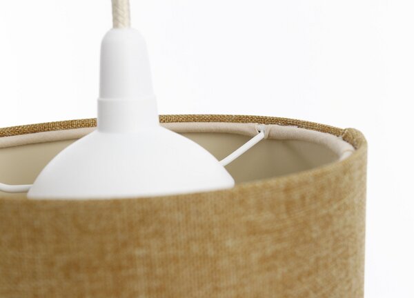 BPS koncept Závěsné svítidlo BOHO elegant slim, 1xE27, v. 20 cm Barva: Hořčicová