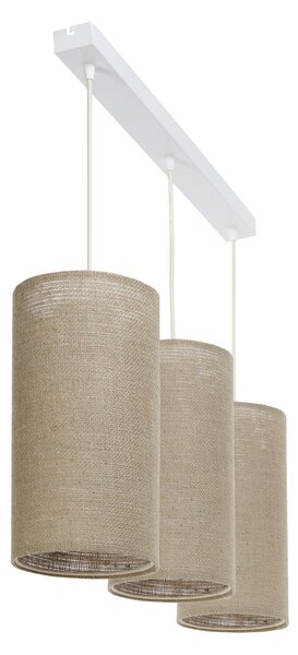BPS koncept Závěsné svítidlo BOHO elegant slim, 3xE27, d. 88 cm Barva: Světlá juta