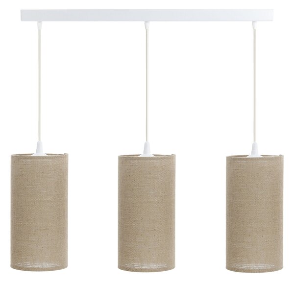 BPS koncept Závěsné svítidlo BOHO elegant slim, 3xE27, d. 88 cm Barva: Světlá juta