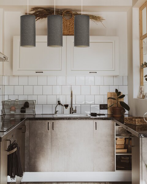 BPS koncept Závěsné svítidlo BOHO elegant slim, 3xE27, d. 88 cm Barva: Světlá juta
