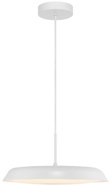Nordlux Bílé kovové závěsné LED světlo Piso 36,5 cm