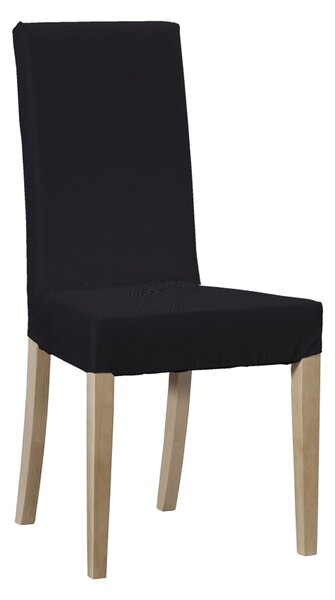 Potah na židli IKEA Harry, krátký barva černá látka pletený vzor