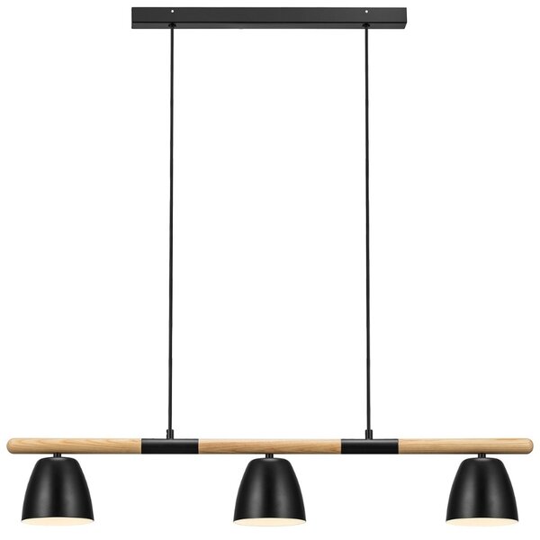 Nordlux Černé kovové závěsné světlo Theo 92,6 cm
