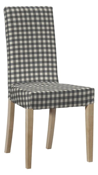 Potah na židli IKEA Harry, krátký barva šedá látka vzorované