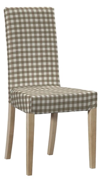 Potah na židli IKEA Harry, krátký barva béžová látka vzorované
