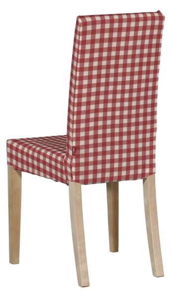 Potah na židli IKEA Harry, krátký barva červená látka vzorované