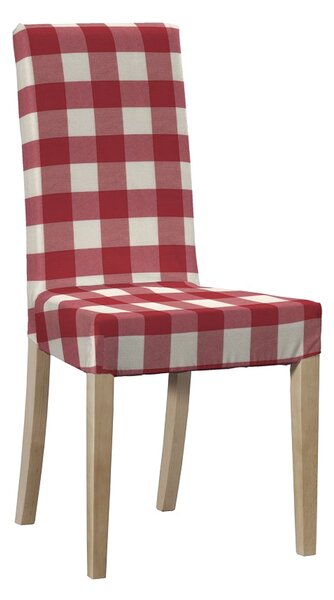 Potah na židli IKEA Harry, krátký barva červená látka vzorované