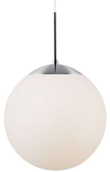Nordlux Opálově bílé skleněné závěsné světlo Cafe 30 cm