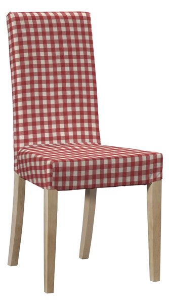Potah na židli IKEA Harry, krátký barva červená látka vzorované