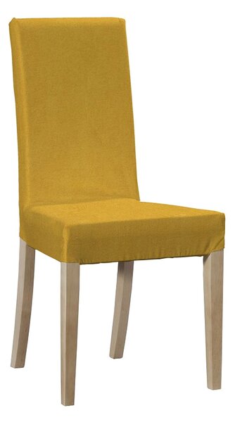 Potah na židli IKEA Harry, krátký barva žlutá látka pletený vzor