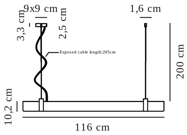 Nordlux Šedé kovové závěsné LED světlo Lilt 115 cm