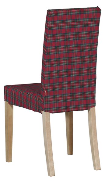 Potah na židli IKEA Harry, krátký barva červená látka vzorované