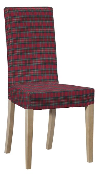 Potah na židli IKEA Harry, krátký barva červená látka vzorované