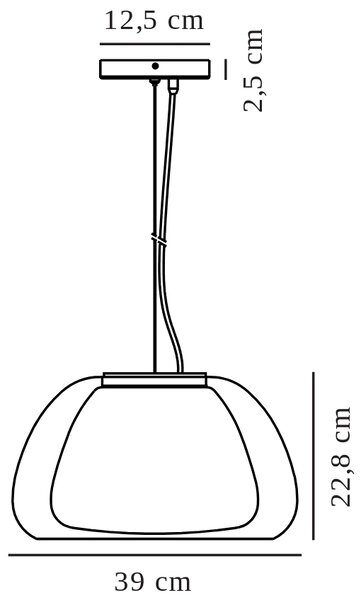-25 % Dny MOMENTI– Nordlux Opálově bílé skleněné závěsné světlo Jelly 39 cm