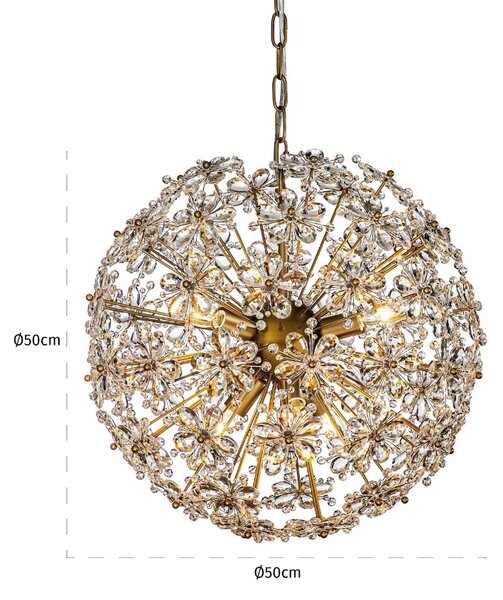 Richmond Křišťálový lustr Cyntha 49 cm