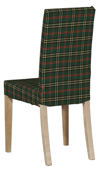 Potah na židli IKEA Harry, krátký barva zelená látka vzorované