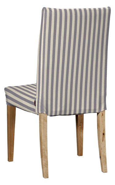 Potah na židli IKEA Henriksdal, krátký barva tmavě modrá látka vzorované