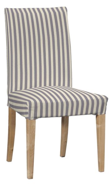 Potah na židli IKEA Henriksdal, krátký barva tmavě modrá látka vzorované
