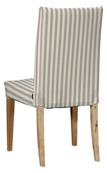Potah na židli IKEA Henriksdal, krátký barva béžová látka vzorované
