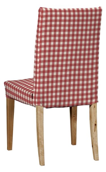 Potah na židli IKEA Henriksdal, krátký barva červená látka vzorované