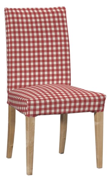Potah na židli IKEA Henriksdal, krátký barva červená látka vzorované